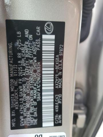 58AFA1C12NU016934 Lexus Es 300h Base