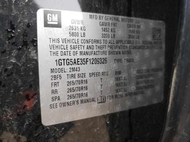 1GTG5AE35F1209326 GMC Canyon