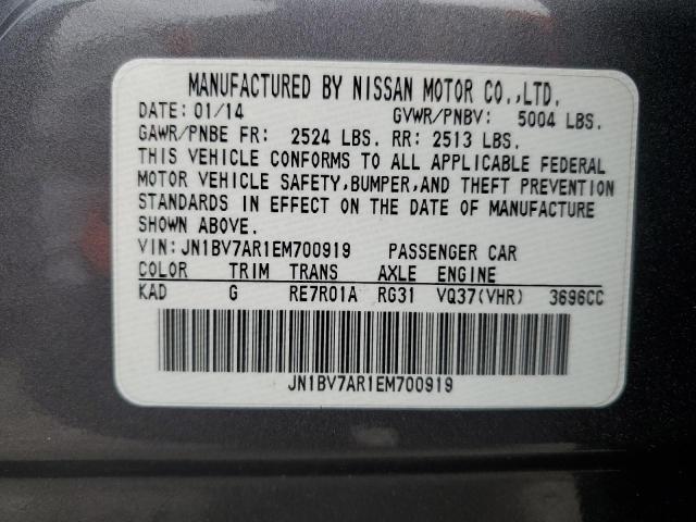 JN1BV7AR1EM700919 Infiniti Q50 BASE