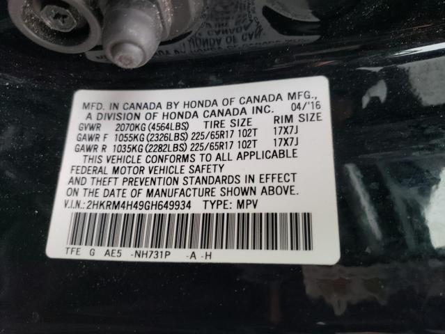 2HKRM4H49GH649934 Honda CR-V SE