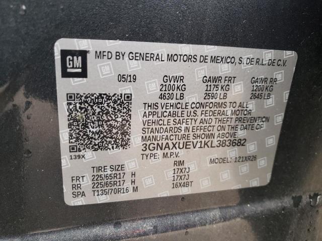 3GNAXUEV1KL383682 Chevrolet EQUINOX LT