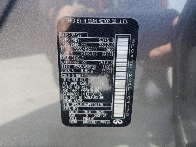 3PCAJ5JR6PF104175 Infiniti QX55 LUXE