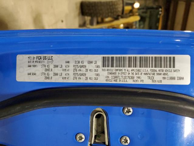 1C6RR7LT7JS176360 RAM 1500 Slt