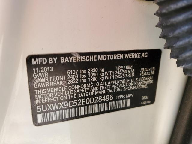 5UXWX9C52E0D28496 BMW X3 Xdrive28i