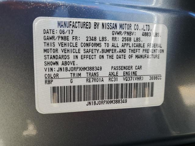 JN1BJ0RPXHM388349 Infiniti QX50