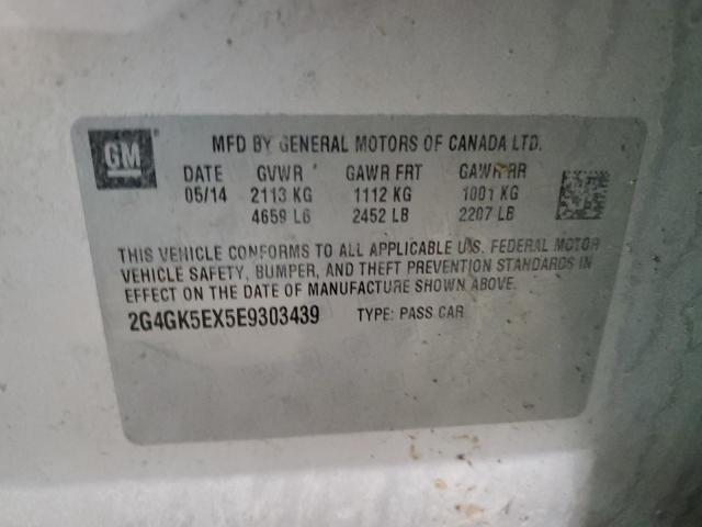 2G4GK5EX5E9303439 Buick Regal