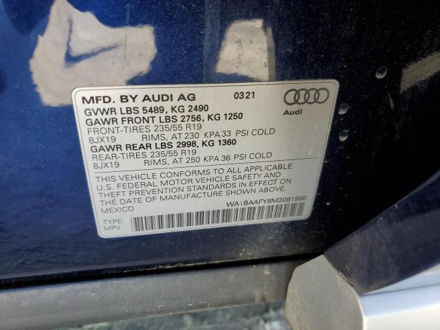 WA1BAAFY8M2081990 Audi Q5 Premium Plus