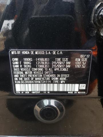 3CZRU6H78HM734114 Honda Hr-v Exl
