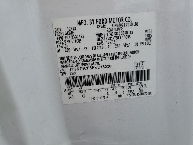 1FTNF1CF6EKD18338 Ford F150