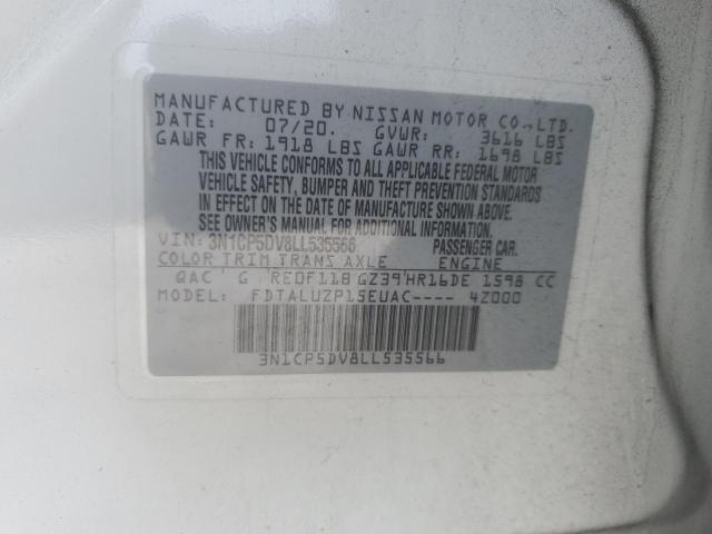 3N1CP5DV8LL535566 Nissan KICKS SR