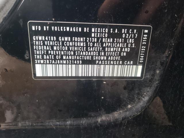 3VW2B7AJ8HM321499 Volkswagen JETTA S