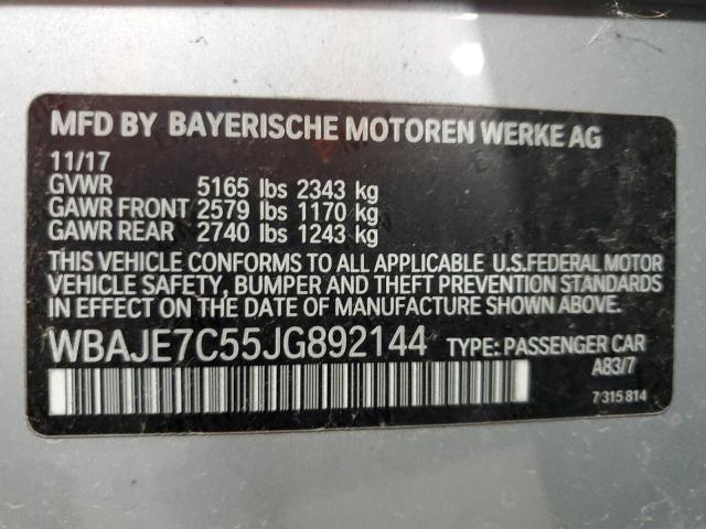 WBAJE7C55JG892144 BMW 540 XI