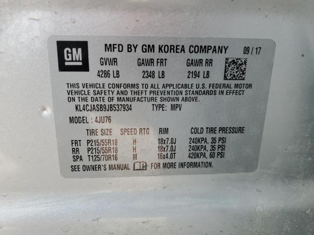 KL4CJASB9JB537934 Buick Encore Preferred