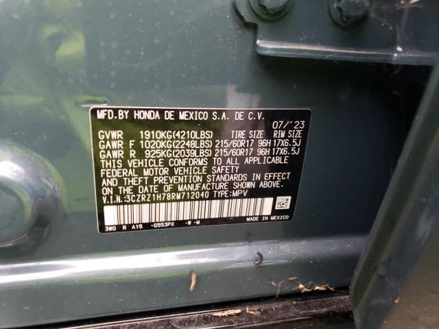 3CZRZ1H78RM712040 Honda Hr-v Exl