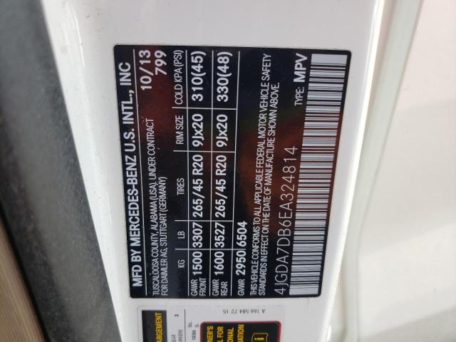 4JGDA7DB6EA324814 Mercedes-Benz Ml 550 4matic