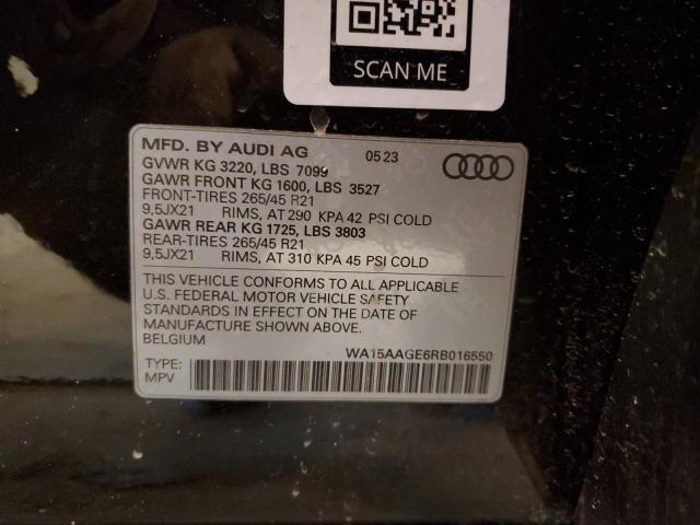 WA15AAGE6RB016550 Audi Q8 E-tron Premium Plus