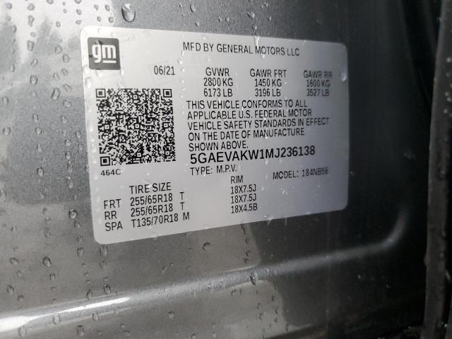 5GAEVAKW1MJ236138 Buick Enclave Essence