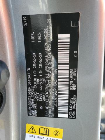 JTJGZKCA6K2013859 Lexus Rx 350 L