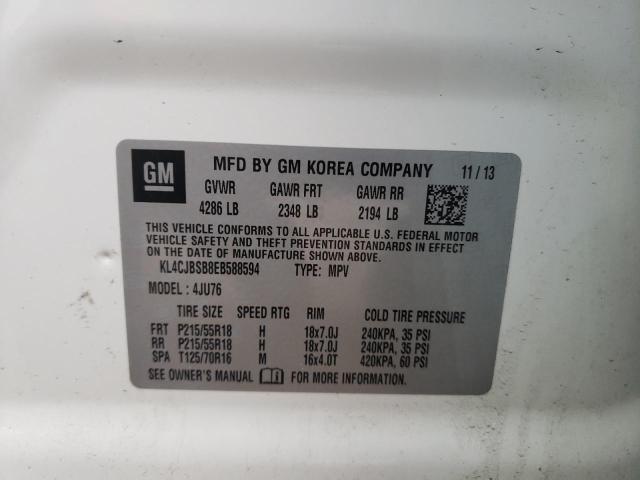 KL4CJBSB8EB588594 Buick Encore Convenience