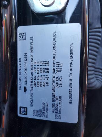 1GNSCCKD3PR312554 Chevrolet Suburban C1500 Lt