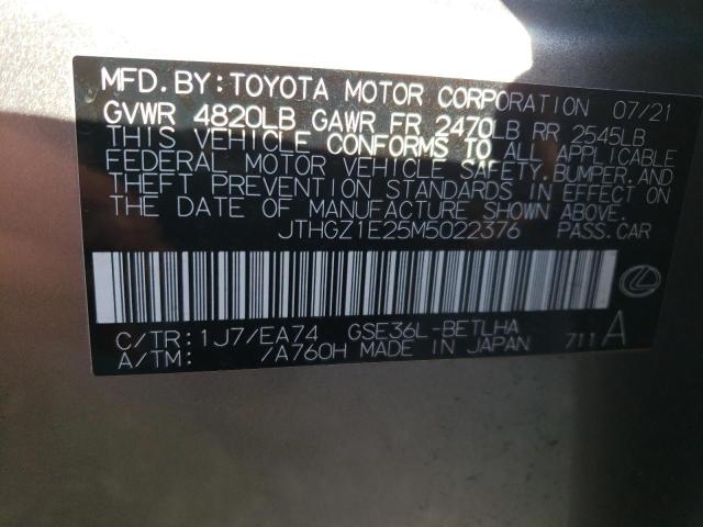 JTHGZ1E25M5022376 Lexus Is 350 F-sport