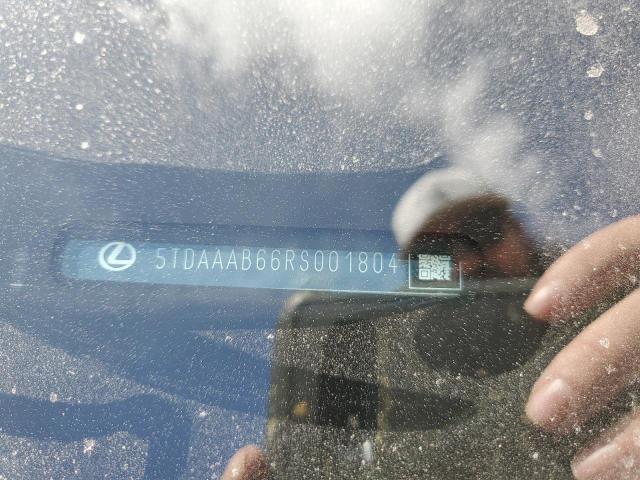 5TDAAAB66RS001804 Lexus Tx 350 Base