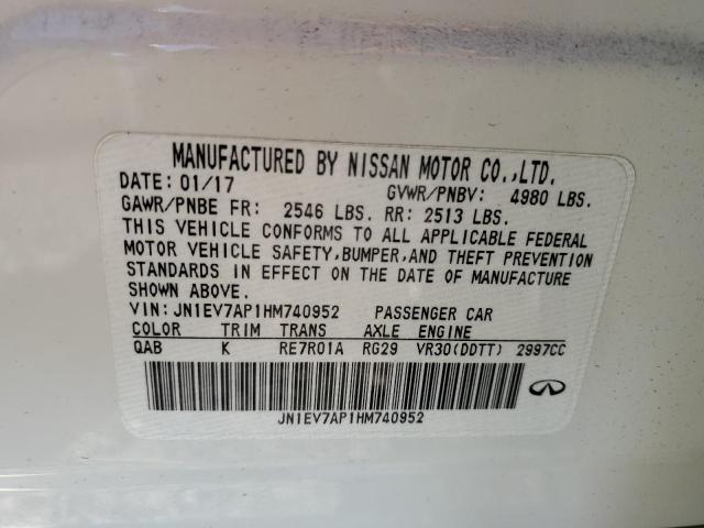 JN1EV7AP1HM740952 Infiniti Q50 Premium