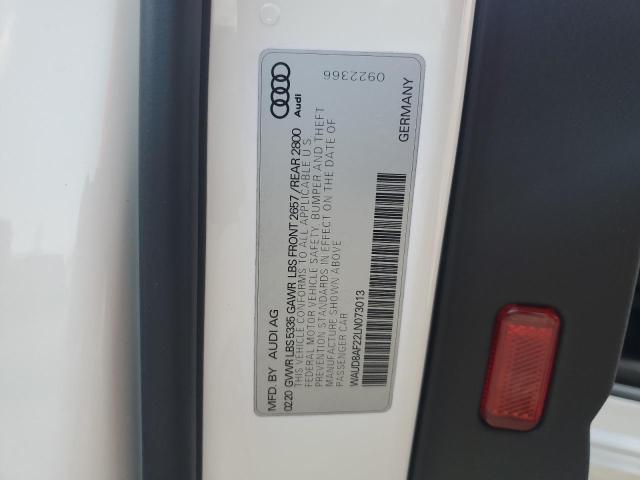 WAUD8AF22LN073013 Audi A6 PREMIUM