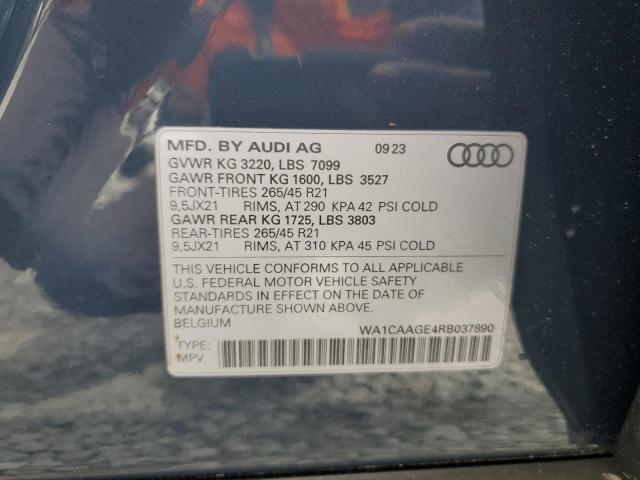 WA1CAAGE4RB037890 Audi Q8 E-tron Sportback Premium Plus