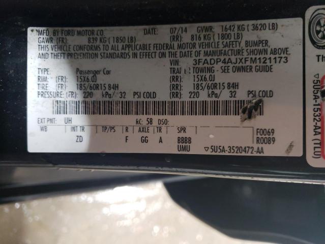 3FADP4AJXFM121173 Ford FIESTA S