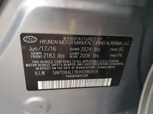 5NPD84LF8HH096959 Hyundai ELANTRA SE
