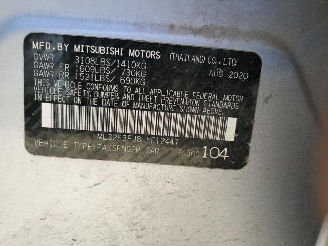 ML32F3FJ8LHF12447 Mitsubishi Mirage G4 Es