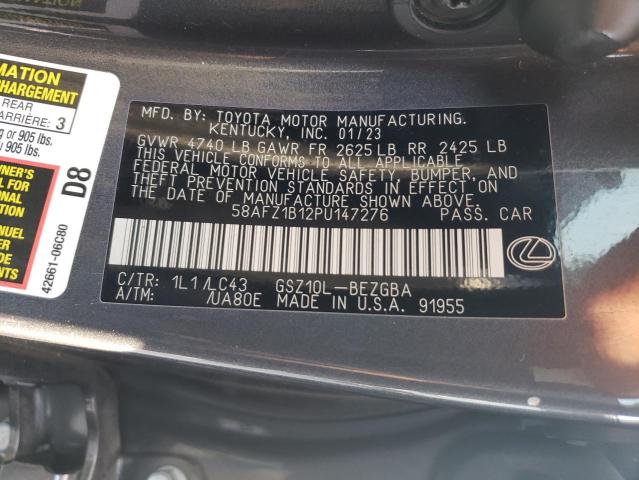 58AFZ1B12PU147276 Lexus Es 350 Base