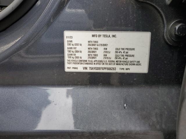 7SAYGDEFXPF666283 Tesla Model Y