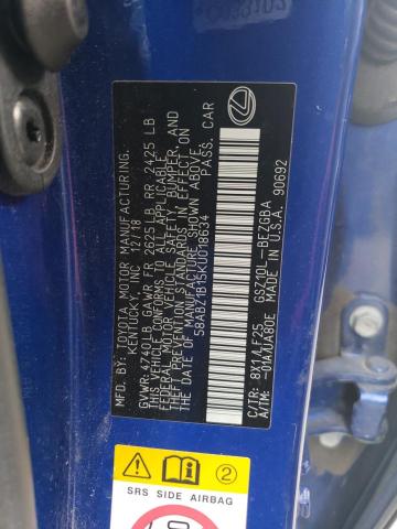 58ABZ1B15KU018634 Lexus ES 350