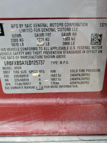 LRBFXBSA1LD125737 Buick Envision Preferred