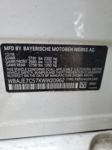 WBAJE7C57KWW20962 BMW 540 XI