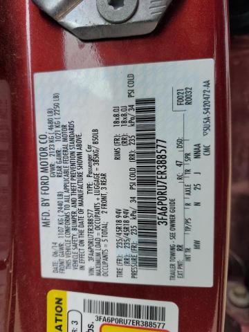 3FA6P0RU7ER388577 Ford Fusion Titanium Hev