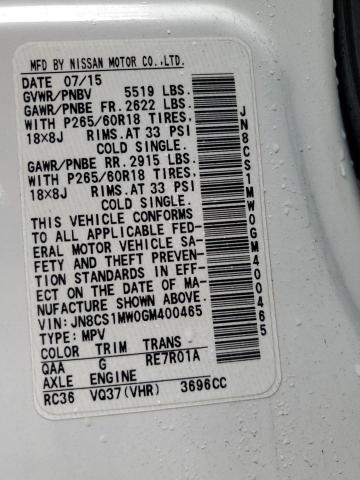 JN8CS1MW0GM400465 Infiniti QX70
