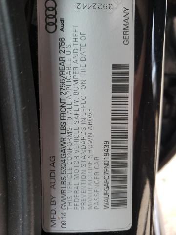 WAUFGAFC7FN019439 Audi A6 Premium Plus
