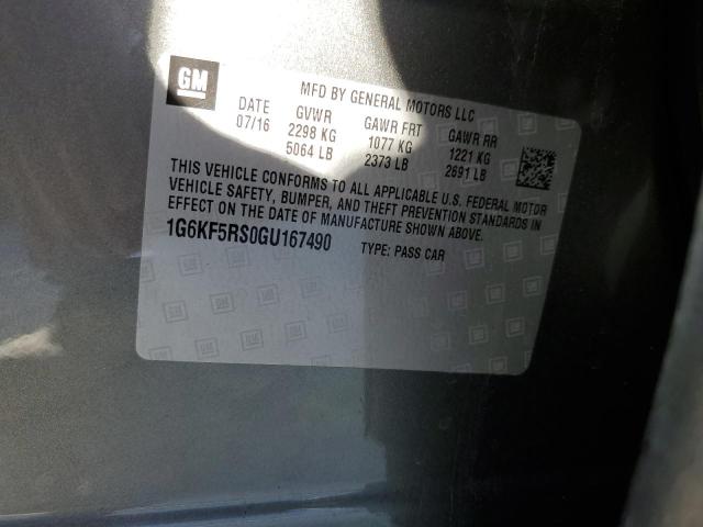 1G6KF5RS0GU167490 Cadillac Ct6 Premium