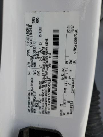 1FTEW1EF5GKD63125 Ford F150 Supercrew