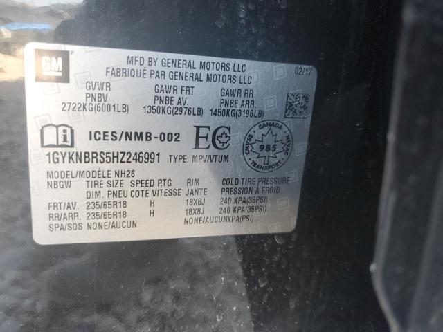 1GYKNBRS5HZ246991 Cadillac XT5 LUXURY