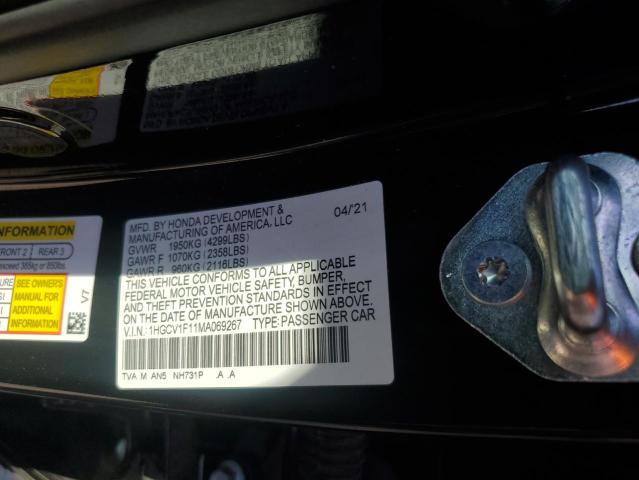 1HGCV1F11MA069267 Honda ACCORD LX
