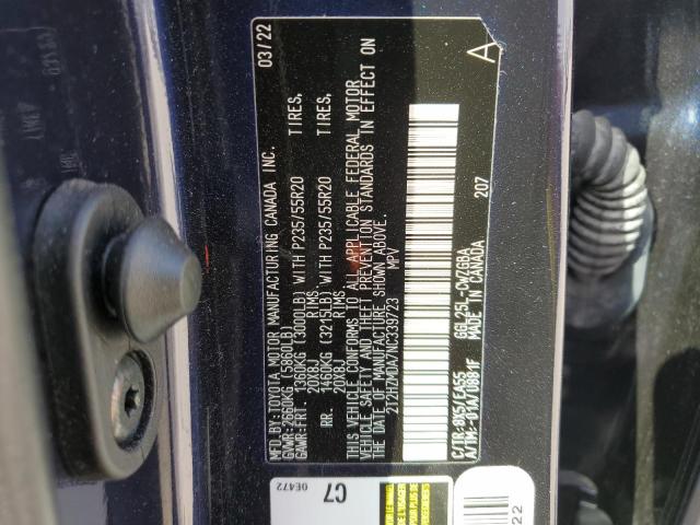2T2HZMDA7NC339723 Lexus RX 350
