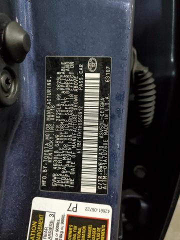 4T1BF1FK1HU660912 Toyota CAMRY LE