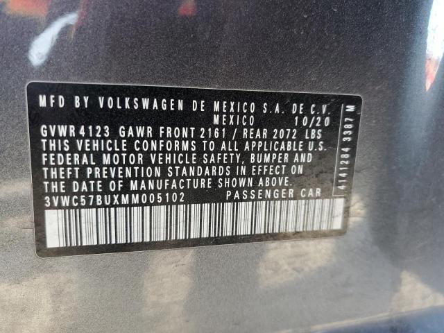 3VWC57BUXMM005102 Volkswagen JETTA S