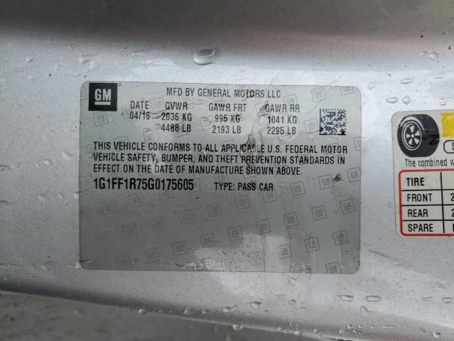 1G1FF1R75G0175605 Chevrolet CAMARO SS