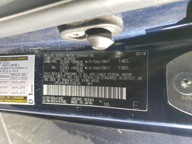 JTEZU5JR0J5180781 Toyota 4RUNNER SR5