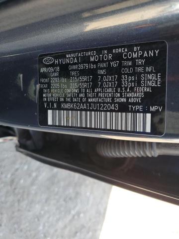 KM8K62AA1JU122043 Hyundai Kona Sel